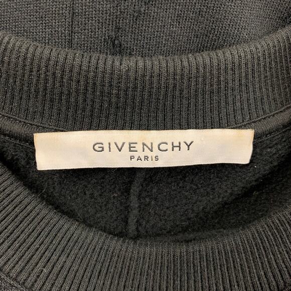 Size S/M Black Jesus Patchwork Cotton Oversized Sweatshirt Short Set - Picture 9 of 11